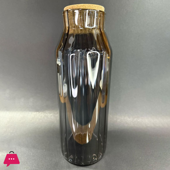 Creative Transparent Glass Nut Coffee Tease Storage Jar Cork Food Spice Sealed Storage Jar Home Moistureproof Coffee Tea Bottle