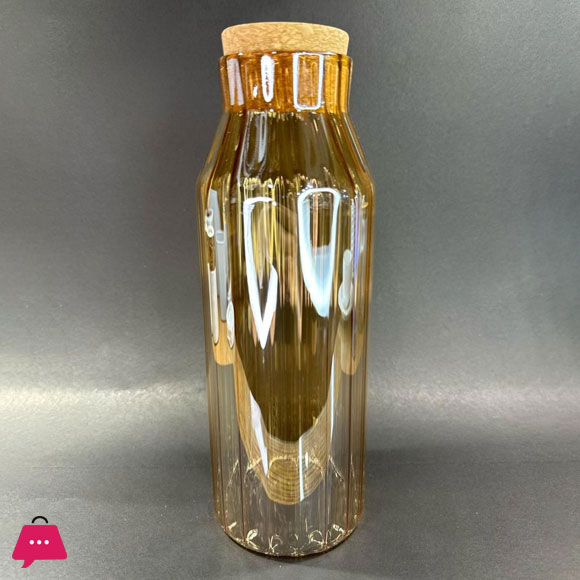 Creative Transparent Glass Nut Coffee Tease Storage Jar Cork Food Spice Sealed Storage Jar Home Moistureproof Coffee Tea Bottle