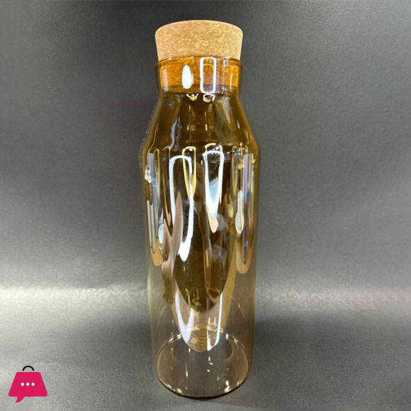 Creative Transparent Glass Nut Coffee Tease Storage Jar Cork Food Spice Sealed Storage Jar Home Moistureproof Coffee Tea Bottle