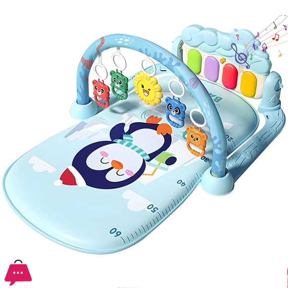 Baby Gym Puzzle Mat Educational Rack Baby Toys Music Play Mat with Piano JY-11