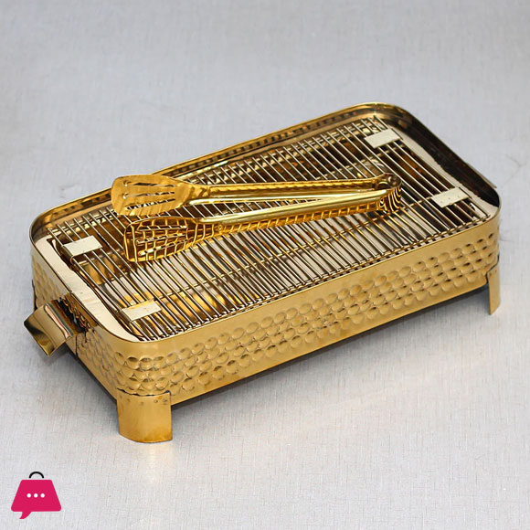 BBQ Barbecue Grill Copper and Stainless Steel Barbecue Grill BBQ Grill Outdoor Picnic and for Home Use