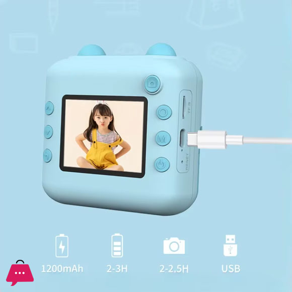 Childrens Camera Instant Shoot Photo print HD Digital Thermal Printer For Kids