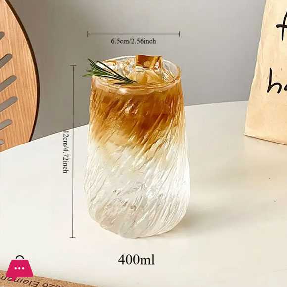 Creative Frozen Ice Shape Tea & Coffee Glass 1Pcs
