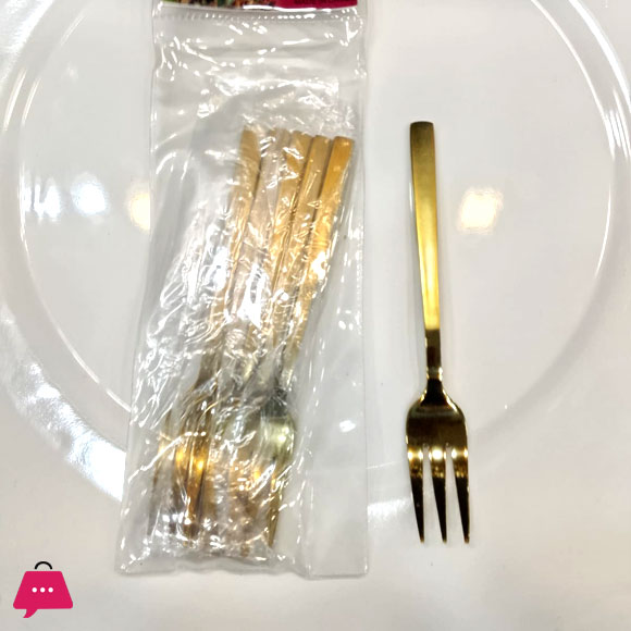 Matte Gold Stainless Steel Cutlery Tableware