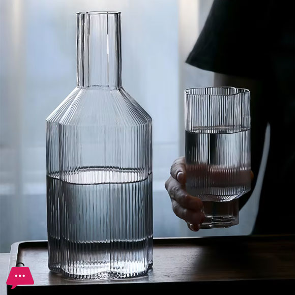 Flower Shaped Bedside Carafe 1500ml