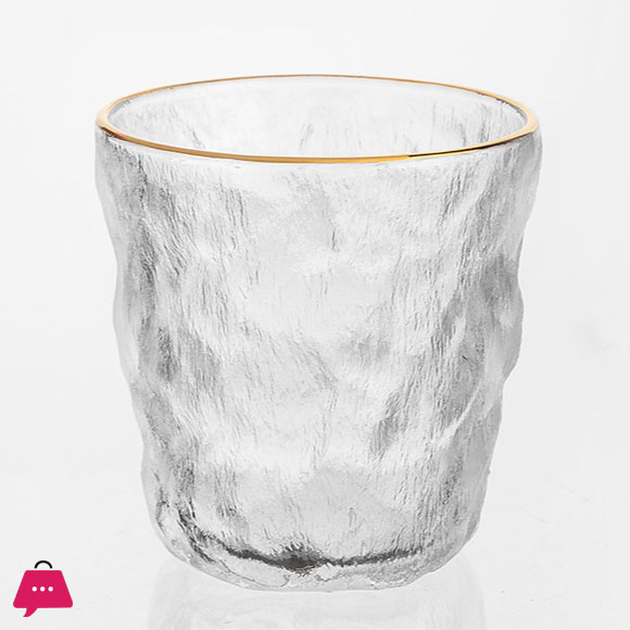Frosted Glass Cup Glacier Tumbler Lead-free Heat Resistant Transparent Crystal Multi Pattern Drinkware