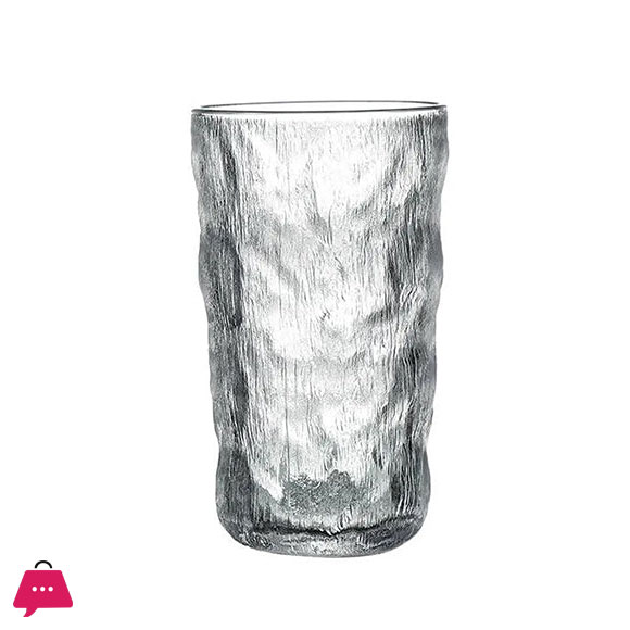 Creative Hammer Glass Tumbler Bark Frosted Glass - 73713 (Set of 6)