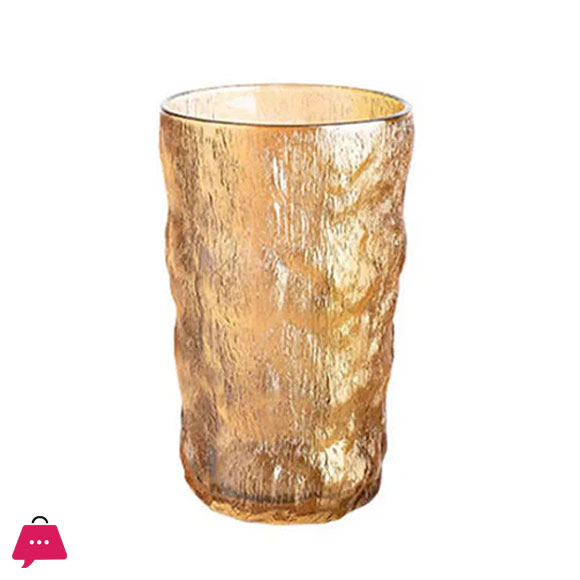 Creative Hammer Glass Tumbler Bark Frosted Glass - 73713 (Set of 6)