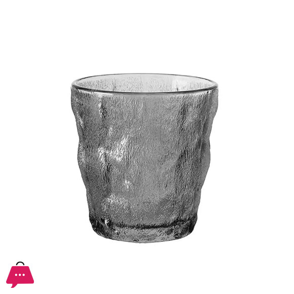 Creative Hammer Glass Tumbler Bark Frosted Glass - 73713S (Set of 6)