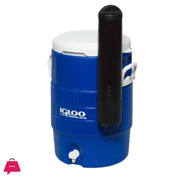 IGLOO 5 Gallon Seat Top Water Jug With Cup Dispenser Blue 42026/7