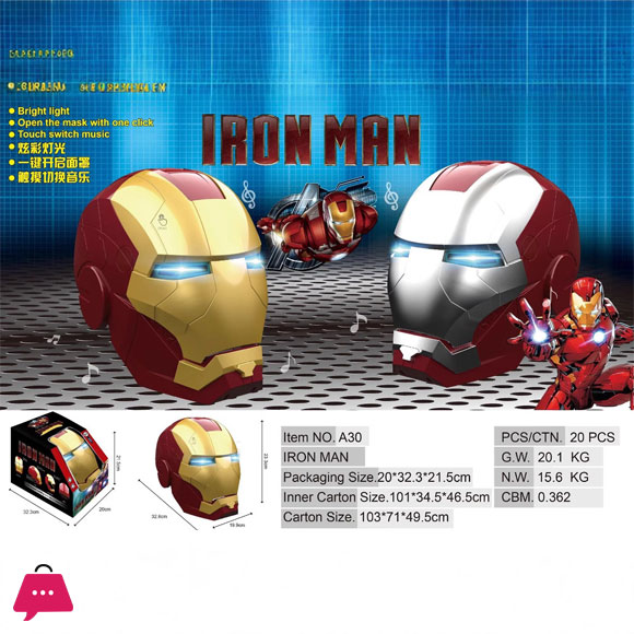 Iron Man Superhero Helmet Mask with LED Light