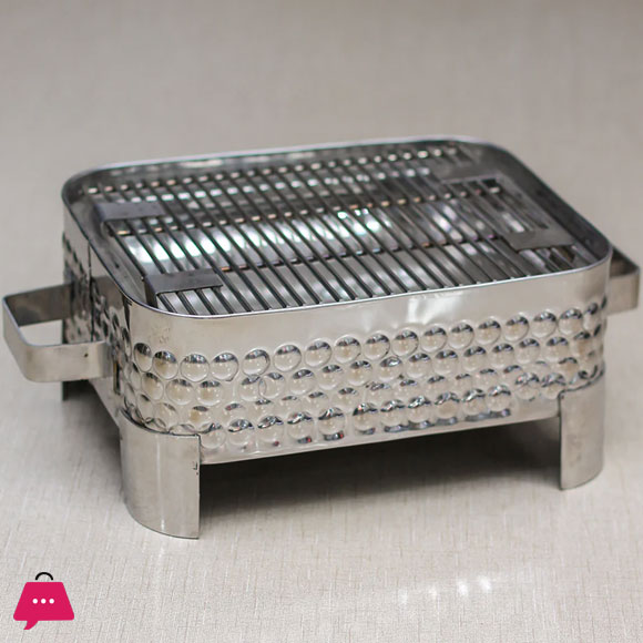 BBQ Barbecue Grill Copper and Stainless Steel Barbecue Grill BBQ Grill Outdoor Picnic and for Home Use