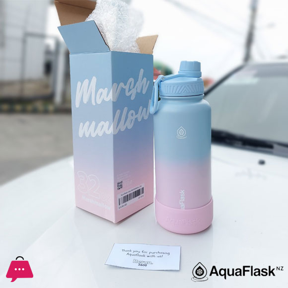 Aquaflask Pastel Color Wide Mouth Water Bottle 32oz-946ml