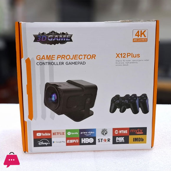 New 4K Gaming Smart Projector Android WIFI 150 inch Big Screen Size with 2 Joystick