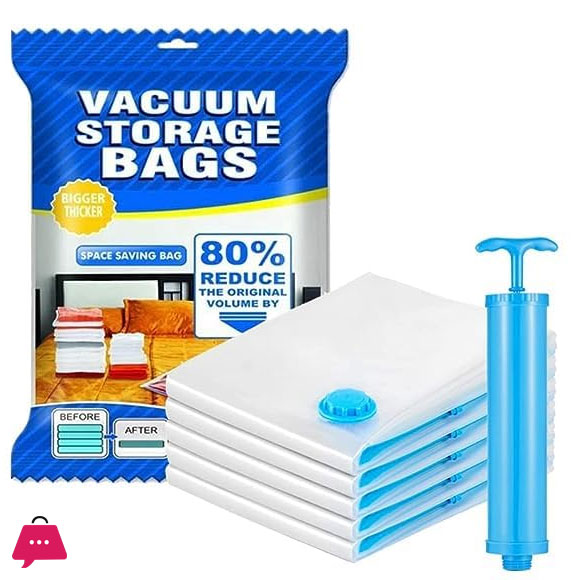 11.11 Sale vacuum storage Bag Packaging Bag For Vacuum Compression Storage Bag set of 6