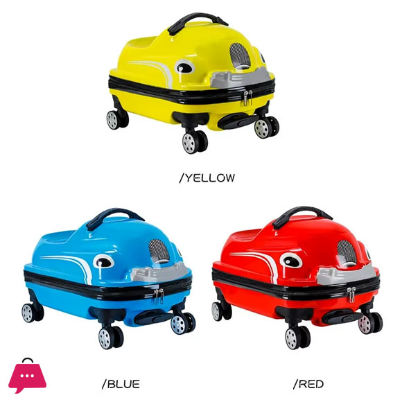 Ride-on Luggage Twist Car Trolley Bag 3-15 Years Kids