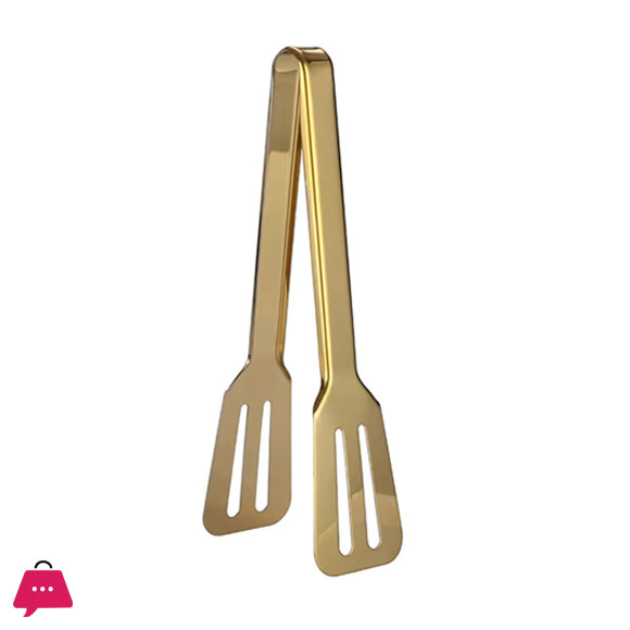 SHENGYA Stainless Steel Kabab Tong Golden 1-Pcs
