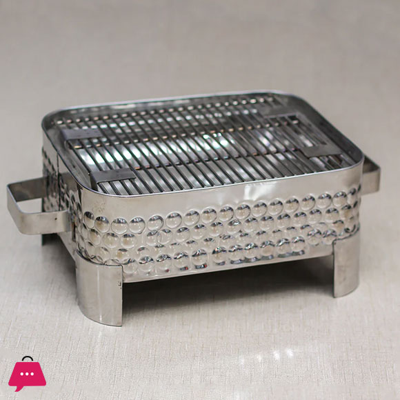 BBQ Barbecue Grill Copper and Stainless Steel Barbecue Grill BBQ Grill Outdoor Picnic and for Home Use