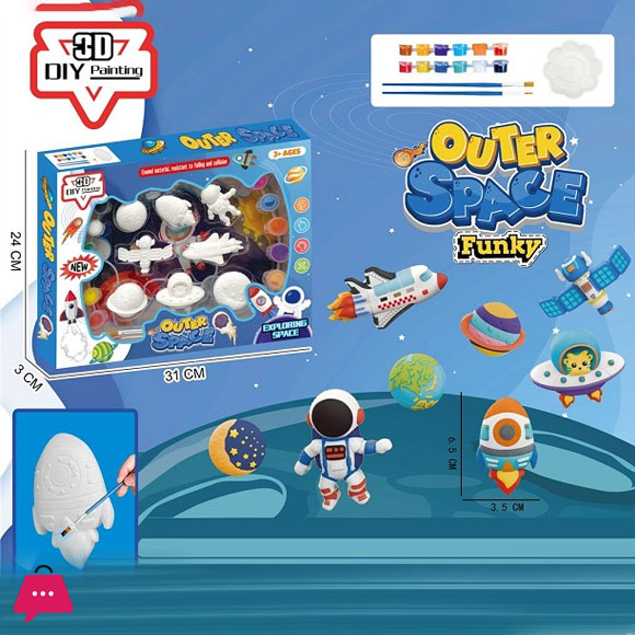 DIY 3D Mould & Paint Activity Kit for Kids – Fun Character Craft Set