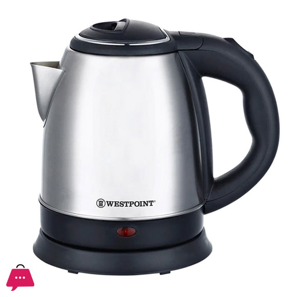 Westpoint Cordless Kettle Stainless Steel Body 1 Liter WF-410