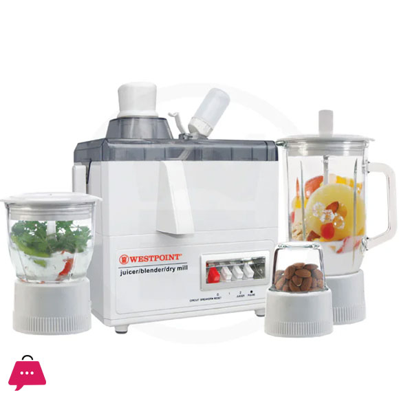 WestPoint Juicer Blender Dry & Chopper Mill 4 in1 8814 / 8824