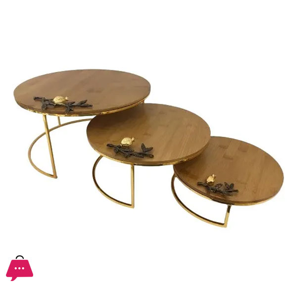 3 Piece Cake Stand 24,30,36 CM WB1100 R