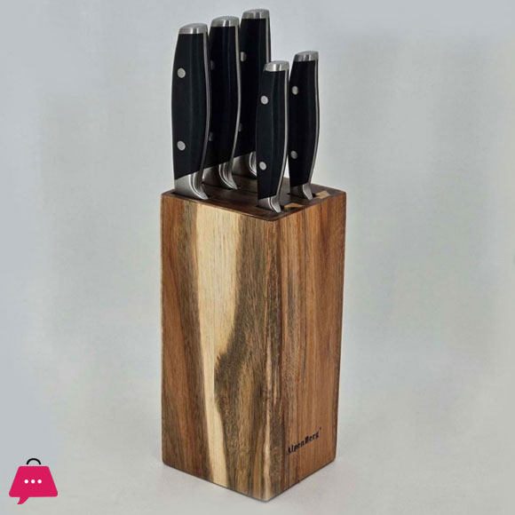 6 Pcs Knief Set Black HP81