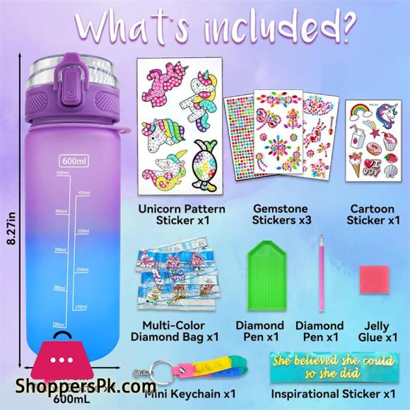 Decorate Your Own Water Bottle Kits for Girls DIY Arts and Crafts