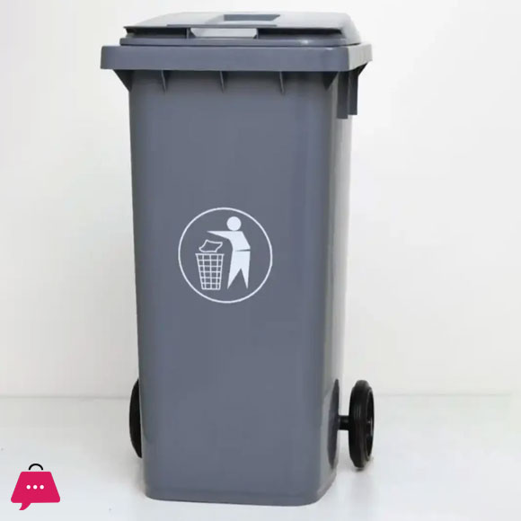 Heavy Duty Trash Can with Lid Wheels Large and Tall Trash Can 120 Liter & 240 Liter