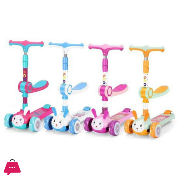 Bunny Scooter For Kids - Riding Scooty For Kids - 26113