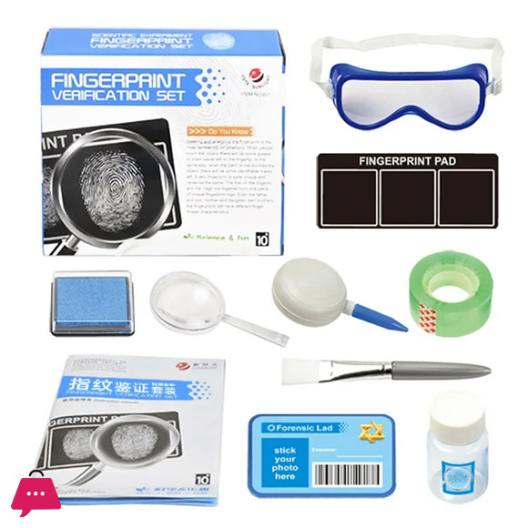 Kids Spy Kit Detective Fingerprint Toys Gifts for Boy Girl Science Experiments Kit with Glasses