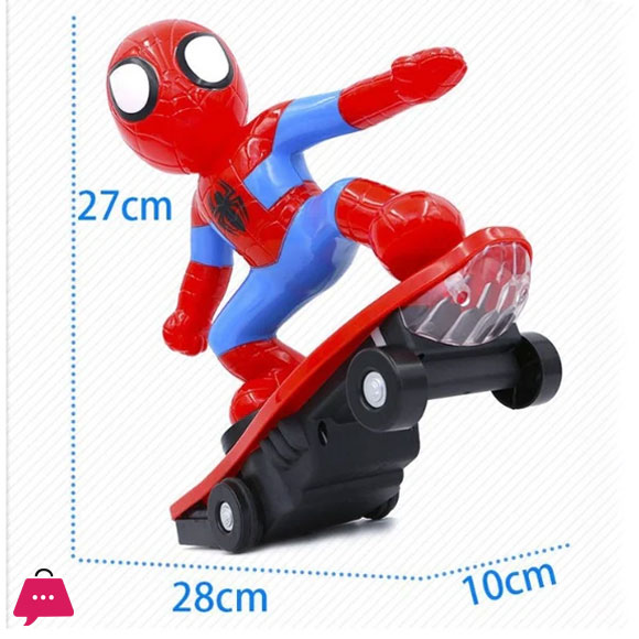 Spider-Man Electric Remote Control Stunt Car Toy for Kids