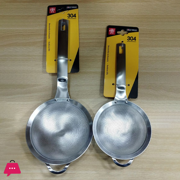 304 Stainless Steel Strainer Filter Spoon For Soy Milk Juice Oil Skimmer Flour Colander Sieve Fried Food Net Kitchen Gad