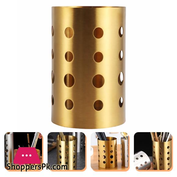 Chopsticks Holder Stainless Steel Kitchen Tool Utensil Canister Cutlery Holder