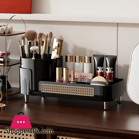 Cosmetics Storage Case Desktop Revolving Pen Holder Dressing Table Skin Care Storage Makeup Holder