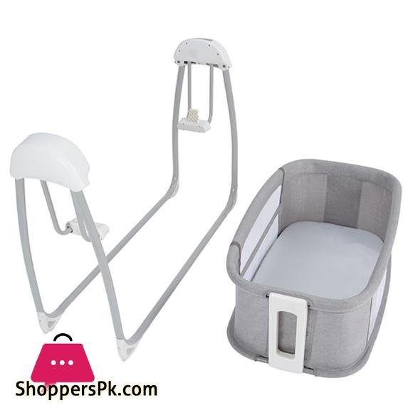 Mastela Deluxe 4 in 1 Bassinet Cradle Swing & Bedside Sleeper for Birth to 36 Month Kids - 8901