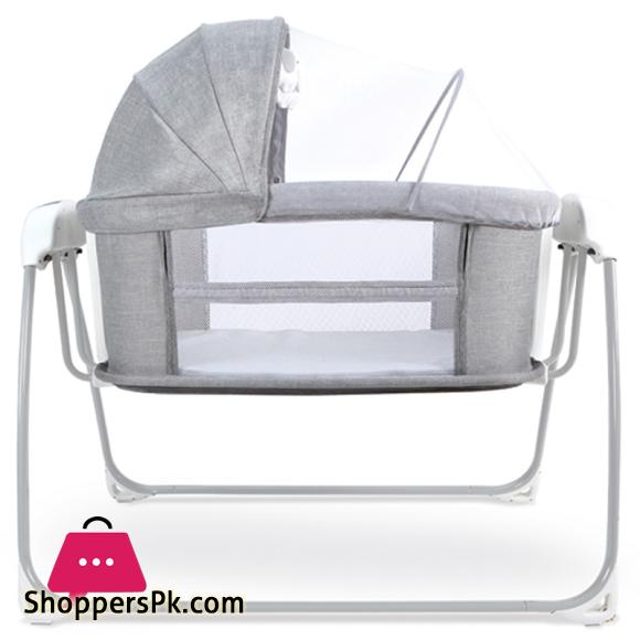 Mastela Deluxe 4 in 1 Bassinet Cradle Swing & Bedside Sleeper for Birth to 36 Month Kids - 8901