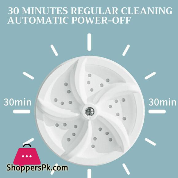 Mini Portable Ultrasonic Turbine Washing Machine Spin Laundry Washer