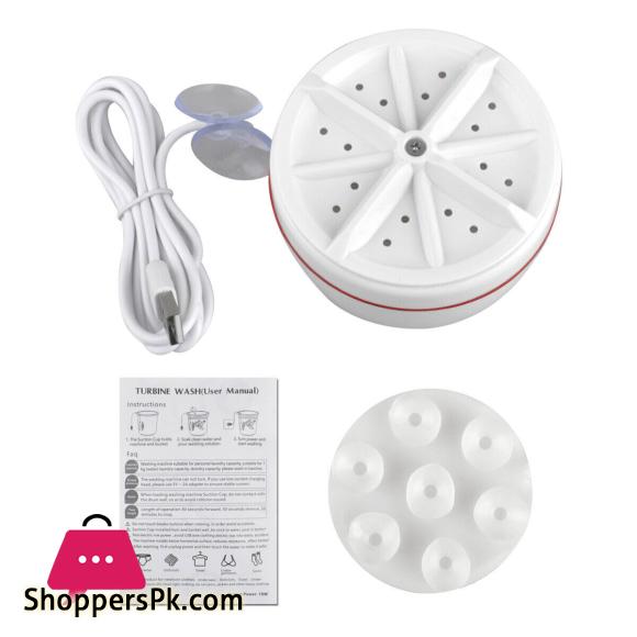 Mini Portable Ultrasonic Turbine Washing Machine Spin Laundry Washer