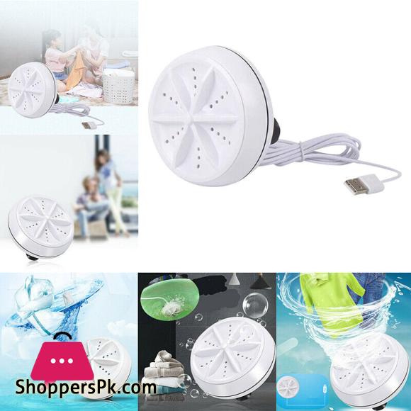 Mini Portable Ultrasonic Turbine Washing Machine Spin Laundry Washer