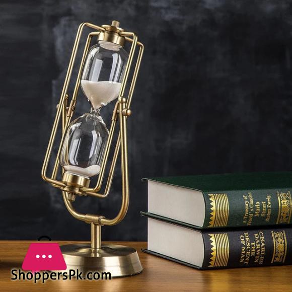 Rotating Metal Glass Timer Ornament 15-20 minutes Time approximately