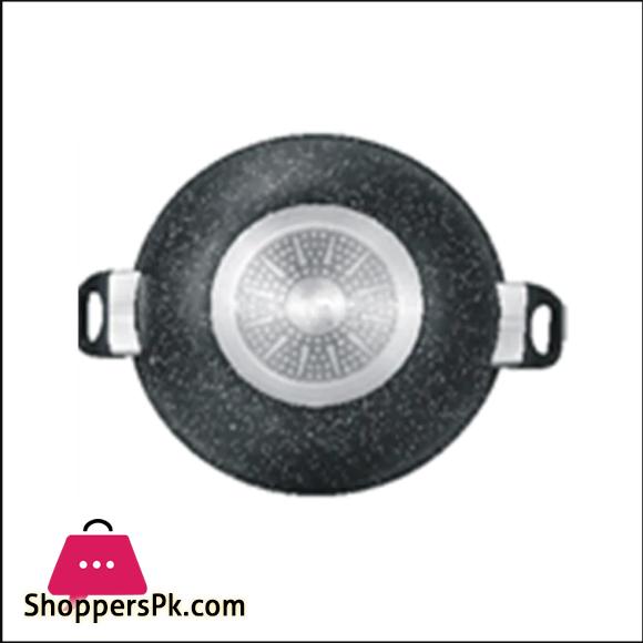 Sonex Induction Base Wok Karahi With Non-Stick Coating - 32cm