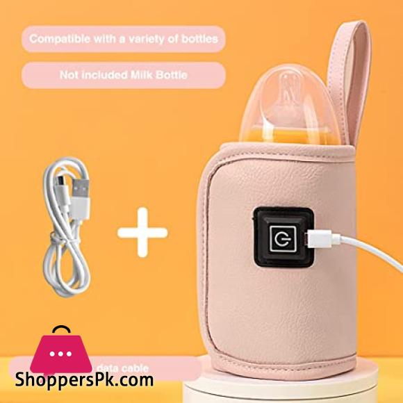 USB Milk Water Warmer Travel Stroller Insulated Bag Baby Nursing Bottle Heater