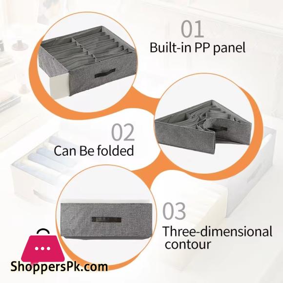 Wardrobe Clothes Organizer Cabinet Drawers Separator Box -16 Grid
