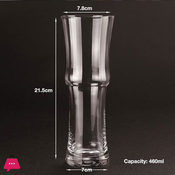 Bamboo Shape Collins Glass Water Glass Juice Glasses - 460ml