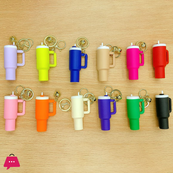 Mini Cup Keychain for Water Bottle Tumbler Cup Decoration