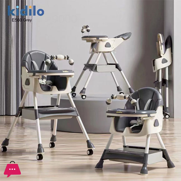 kidilo High chair E 560 - Grey