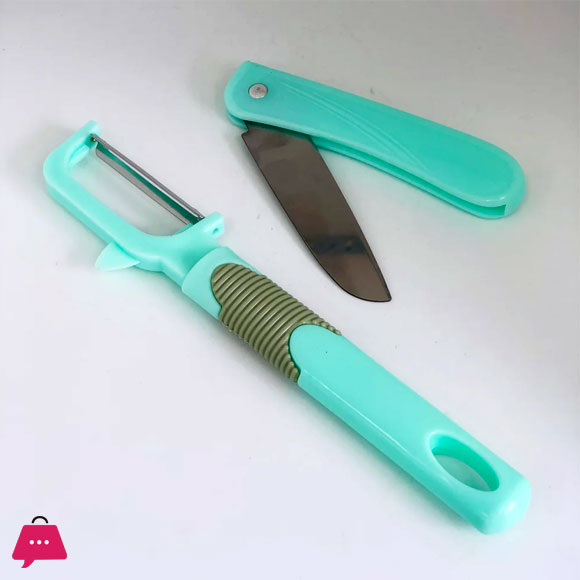 Peeler with Folding Knife