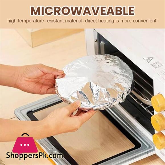 10 PCS Aluminium Foil Food Cover, Repeatable Insulation Foil Fresh Keeping Bag for Kitchen