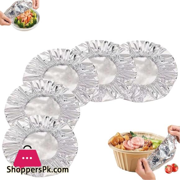 10 PCS Aluminium Foil Food Cover, Repeatable Insulation Foil Fresh Keeping Bag for Kitchen